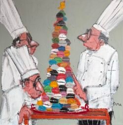 Vertige en cuisine
80 x 80 cm