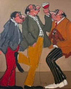 3 hommes et un raisin
100 x 81 cm