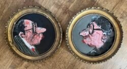 Portraits le bisou-2 x 30 cm