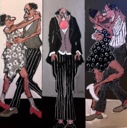 Trio les Valentins
3 x 150 x 50 cm