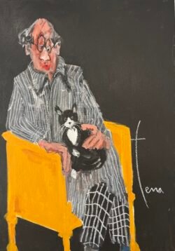 Tu vas me froisser la gabardine
92 x 65 cm