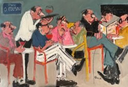 Le café de la place
130 x 97 cm