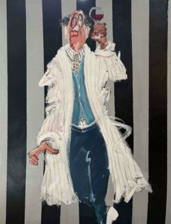 My trench coat rayé
116 x 89 cm