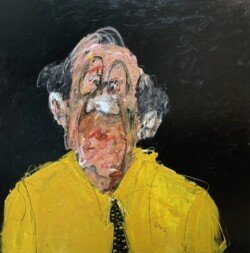 Portrait en jaune
120 x 120 cm