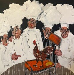 Prenez de la hauteur les gars
120 x 120 cm