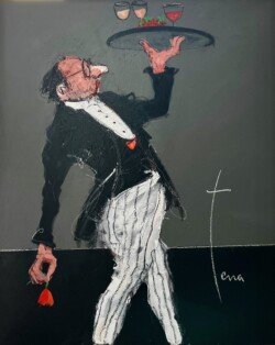 Vivre d’amour et d’eau fraise - 100 x 81 cm